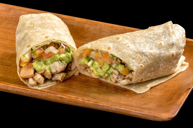 Pollo Asado Burrito.