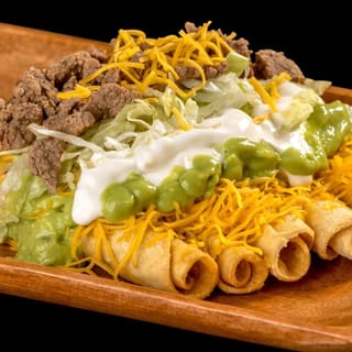 5 Rolled Tacos Cheese w/ Carne Asada
