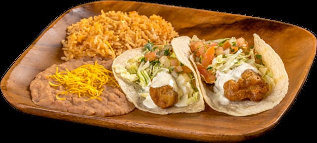 #16 Two Fish Tacos Plate.